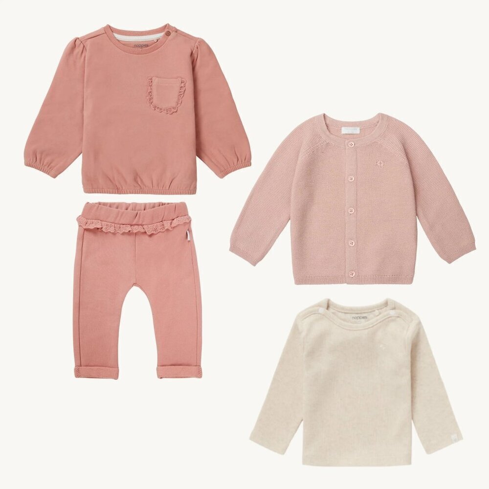NWT - The cutest organic set for baby girl by Noppies, 3-6 months​​​​